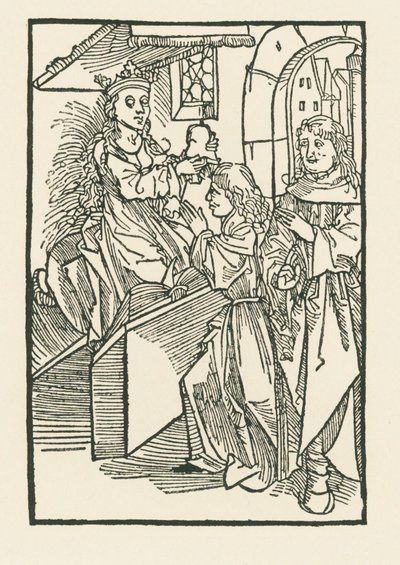 Ilustracja na stronie tytułowej "Oratio Cassandre Venete" autorstwa Albrecht Dürer or Duerer