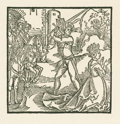 Król Jehu ściął głowę swojej żonie Izebel. autorstwa Albrecht Dürer or Duerer