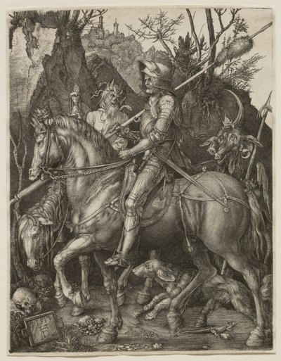 Rycerz, Śmierć i Diabeł autorstwa Albrecht Dürer