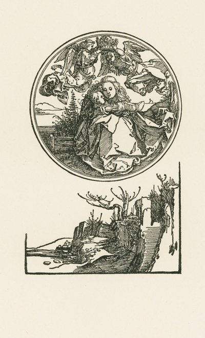 Madonna w kole, ok. 1514 (drzeworyt) autorstwa Albrecht Dürer or Duerer
