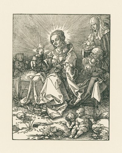 Madonna na trawiastym brzegu ze św. Józefem i św. Anną autorstwa Albrecht Dürer or Duerer