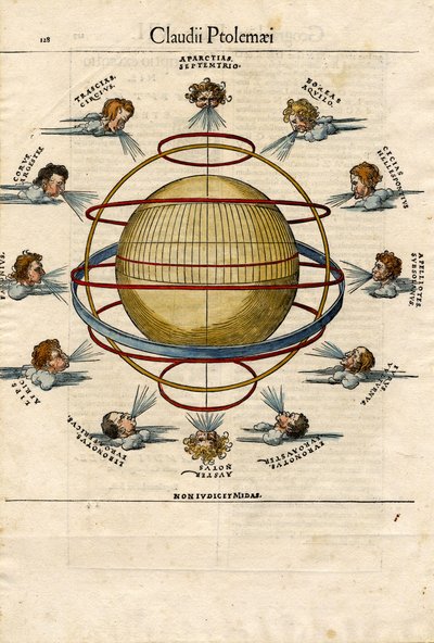 Mapa zatytułowana "Sfera Armilarna autorstwa Albrecht Dürer or Duerer