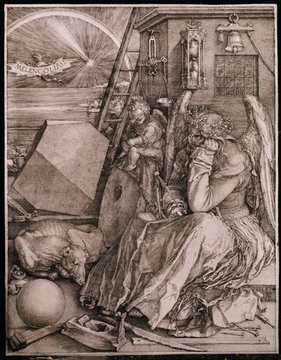 Melancholia, 1513 autorstwa Albrecht Dürer