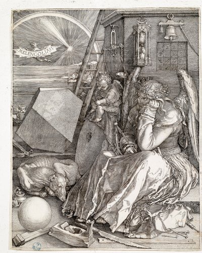 Melancholia I (Grawerowanie autorstwa Albrecht Dürer