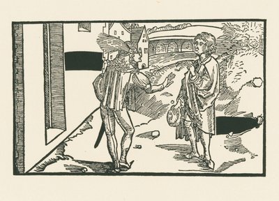Phaedria i Parmeno, ok. 1492-93 (drzeworyt) autorstwa Albrecht Dürer or Duerer