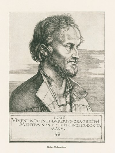 Philipp Melanchthon. 1526 (rycina) autorstwa Albrecht Dürer or Duerer