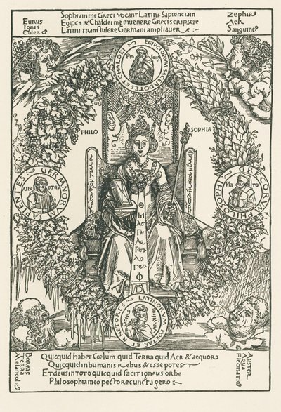 Filozofia autorstwa Albrecht Dürer or Duerer