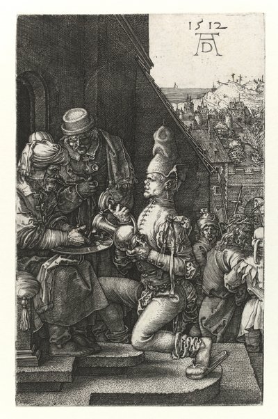 Piłat myje ręce, 1512 autorstwa Albrecht Dürer