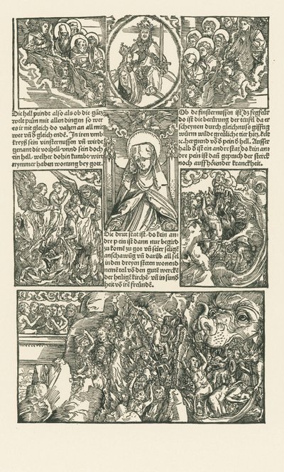 Święta Birgitta i Dziewica wstawiające się za potępionymi autorstwa Albrecht Dürer or Duerer