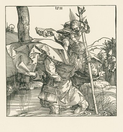 Święty Krzysztof autorstwa Albrecht Dürer or Duerer