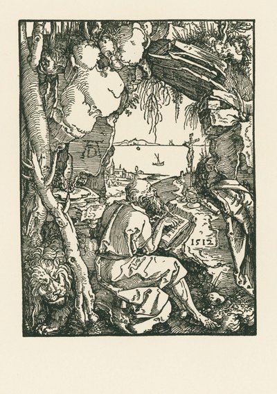 Święty Jerome w jaskini autorstwa Albrecht Dürer or Duerer