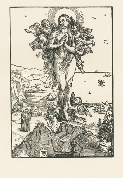 Święta Maria Magdalena w ekstazie, ok. 1504-05 (drzeworyt) autorstwa Albrecht Dürer or Duerer