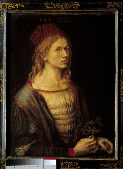 Autoportret z osetem autorstwa Albrecht Dürer