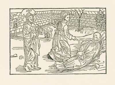 Szóste dzieło miłosierdzia: Troska o pochówek bliźniego autorstwa Albrecht Dürer or Duerer