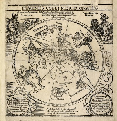 Południowa półkula niebieska, "Imagines Coeli Meridionales autorstwa Albrecht Dürer or Duerer