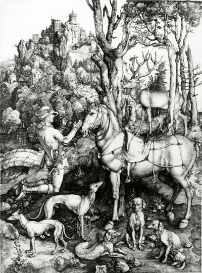 Św. Eustachy autorstwa Albrecht Dürer