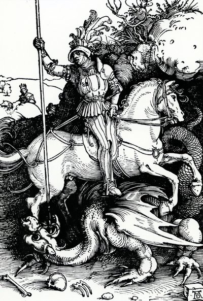 Św. Jerzy i smok autorstwa Albrecht Dürer