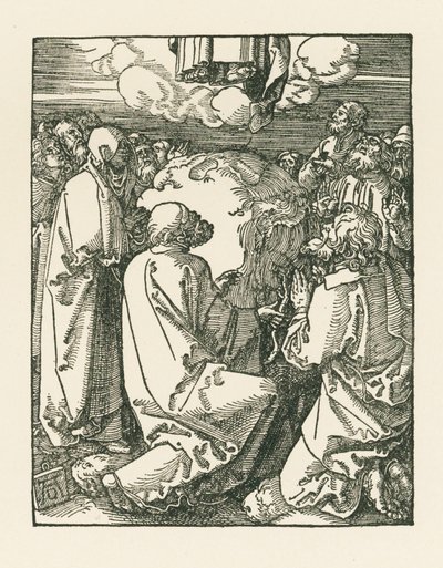 Wniebowstąpienie, ok. 1510 (drzeworyt) autorstwa Albrecht Dürer or Duerer