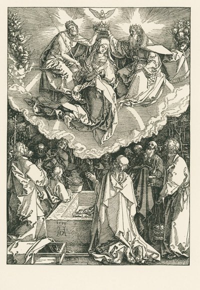 Wniebowzięcie i koronacja dziewicy autorstwa Albrecht Dürer or Duerer