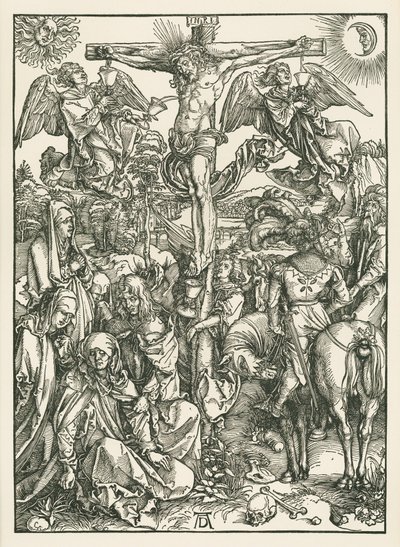 Ukrzyżowanie, ok. 1498 (drzeworyt) autorstwa Albrecht Dürer or Duerer