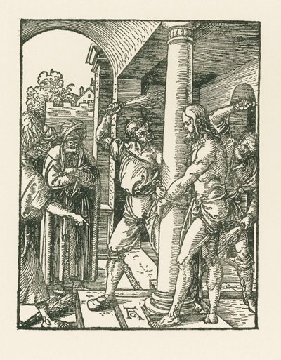 Biczowanie, ok. 1509 (drzeworyt) autorstwa Albrecht Dürer or Duerer