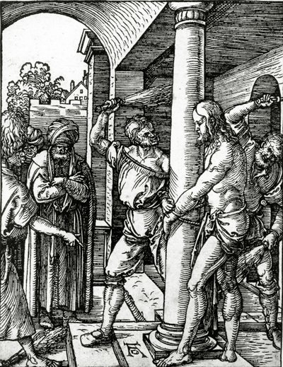 Biczowanie Chrystusa, z serii Mała Pasja autorstwa Albrecht Dürer or Duerer