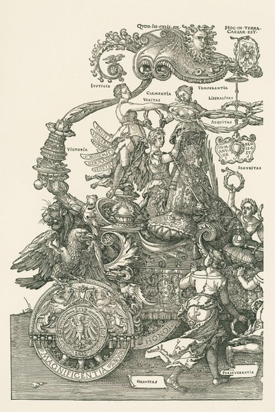 Wielki wóz triumfalny autorstwa Albrecht Dürer or Duerer