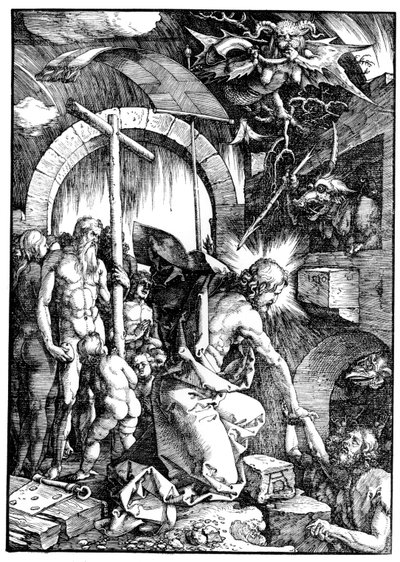 Harrowing of Hell lub Chrystus w otchłani, z Wielkiej pasji autorstwa Albrecht Dürer