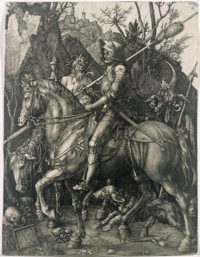 Rycerz, Śmierć i Diabeł autorstwa Albrecht Dürer