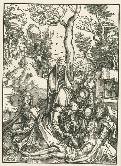 Lament nad Chrystusem, ok. 1498-99 (drzeworyt) autorstwa Albrecht Dürer or Duerer