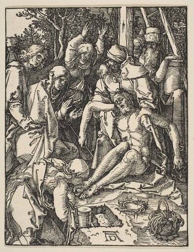 Lamentacja z Małej Pasji, ok.159 (drzewryt) autorstwa Albrecht Dürer
