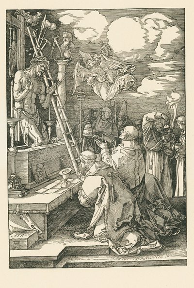Msza świętego Grzegorza autorstwa Albrecht Dürer or Duerer