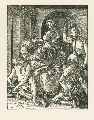 Szyderstwo z Chrystusa, ok. 1508-09 (drzeworyt) autorstwa Albrecht Dürer or Duerer