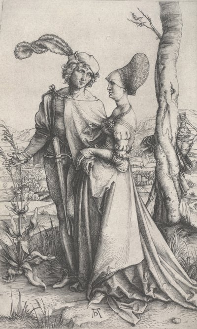 Promenada, ok. 1496-1497 (rycina) autorstwa Albrecht Dürer