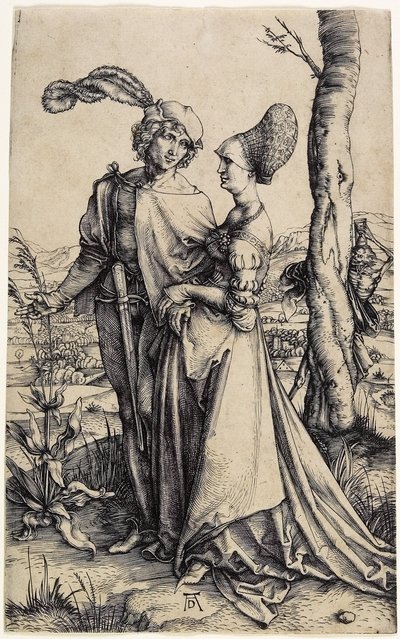 Promenada, ok. godz. 1496 autorstwa Albrecht Dürer