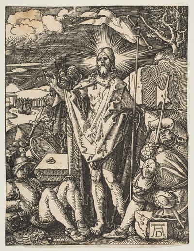 Zmartwychwstanie, z Małej Męki, ok. 1510 autorstwa Albrecht Dürer