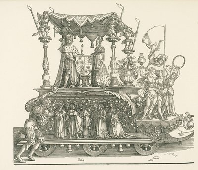 Mały wóz triumfalny lub burgundzkie małżeństwo autorstwa Albrecht Dürer or Duerer