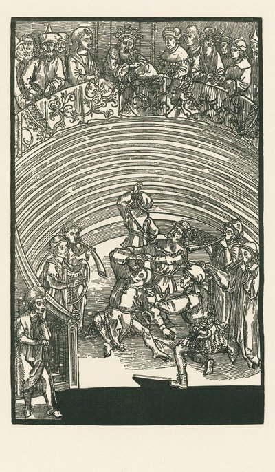 Teatr, ok. 1492-93 (drzeworyt) autorstwa Albrecht Dürer or Duerer