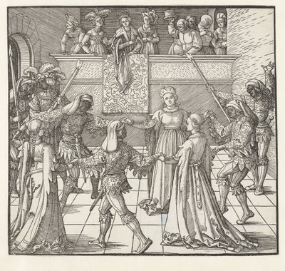 Taniec z pochodnią autorstwa Albrecht Dürer or Duerer