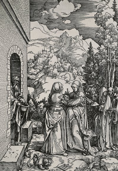 Nawiedzenie Matki Boskiej autorstwa Albrecht Dürer
