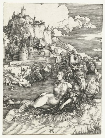 Porwanie Amymone przez potwora morskiego autorstwa Albrecht Dürer or Duerer
