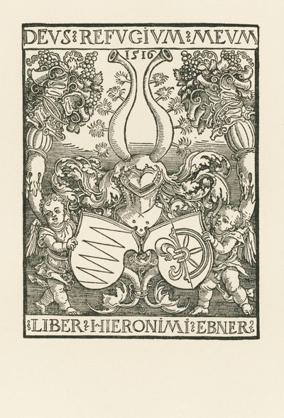 Płyta z książkami Hieronima Ebnera autorstwa Albrecht Dürer or Duerer