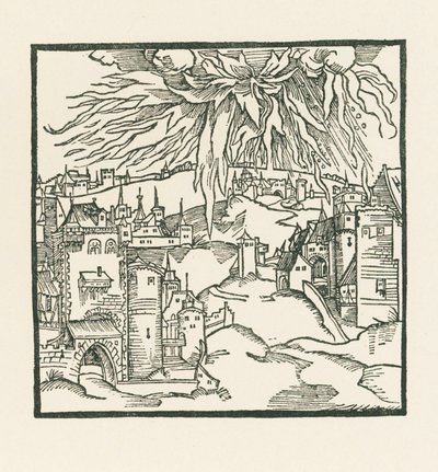 Zniszczenie Sodomy i Gomory autorstwa Albrecht Dürer or Duerer