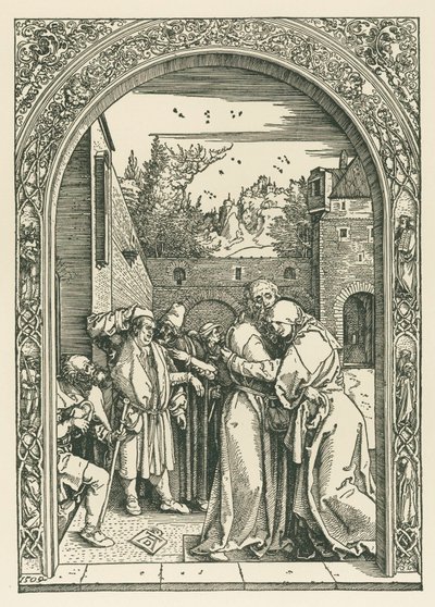 Spotkanie Joachima i Anny w Golden Gate autorstwa Albrecht Dürer or Duerer