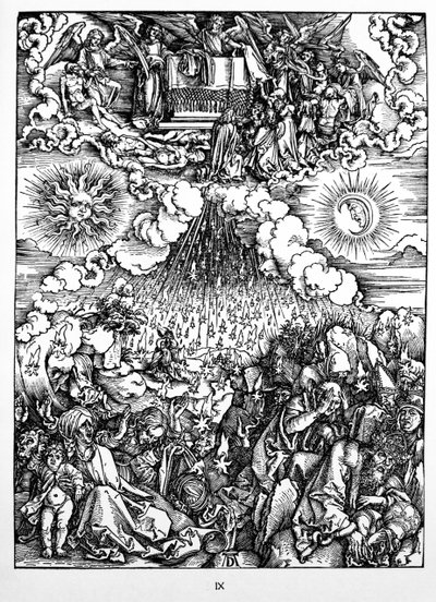 Otwarcie piątej i szóstej pieczęci autorstwa Albrecht Dürer or Duerer
