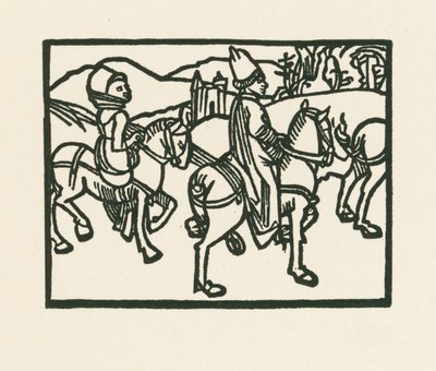 Książę na koniu, ok. 1489-90 (drzeworyt) autorstwa Albrecht Dürer or Duerer