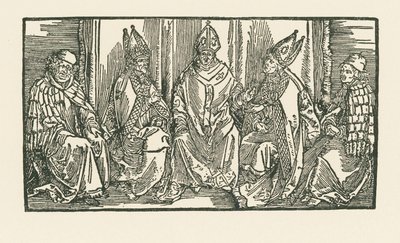 Trzech biskupów i dwóch mnichów autorstwa Albrecht Dürer or Duerer