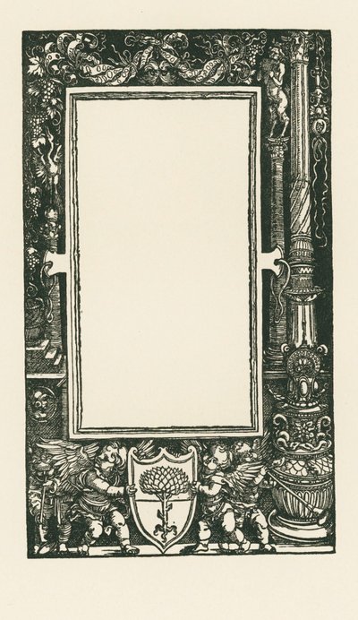 Strona tytułowa Plutarcha: De his qui tarde autorstwa Albrecht Dürer or Duerer