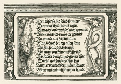 Łuk triumfalny cesarza Maksymiliana I autorstwa Albrecht Dürer or Duerer