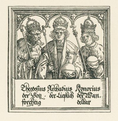Łuk triumfalny cesarza Maksymiliana I autorstwa Albrecht Dürer or Duerer